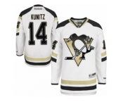 Men's Reebok Pittsburgh Penguins #14 Chris Kunitz Premier White 2014 Stadium Series NHL Jersey
