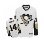 Men's Reebok Pittsburgh Penguins #14 Chris Kunitz Premier White Away NHL Jersey