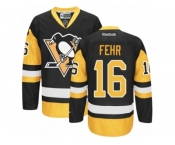 Men's Reebok Pittsburgh Penguins #16 Eric Fehr Premier Black Gold Third NHL Jersey