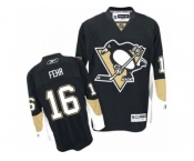 Men's Reebok Pittsburgh Penguins #16 Eric Fehr Premier Black Home NHL Jersey