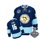 Men's Reebok Pittsburgh Penguins #16 Eric Fehr Premier Navy Blue Third Vintage 2017 Stanley Cup Final NHL Jersey