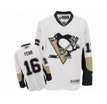 Men's Reebok Pittsburgh Penguins #16 Eric Fehr Premier White Away NHL Jersey
