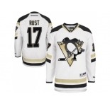 Men's Reebok Pittsburgh Penguins #17 Bryan Rust Premier White 2014 Stadium Series NHL Jersey