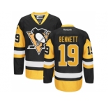 Men's Reebok Pittsburgh Penguins #19 Beau Bennett Authentic Black Gold Third NHL Jersey