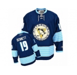 Men's Reebok Pittsburgh Penguins #19 Beau Bennett Authentic Navy Blue Third Vintage NHL Jersey