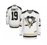 Men's Reebok Pittsburgh Penguins #19 Beau Bennett Authentic White 2014 Stadium Series NHL Jersey