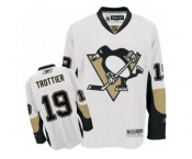 Men's Reebok Pittsburgh Penguins #19 Bryan Trottier Authentic White Away NHL Jersey