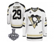 Men's Reebok Pittsburgh Penguins #29 Marc-Andre Fleury Authentic White 2014 Stadium Series 2017 Stanley Cup Final NHL Jersey