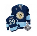 Men's Reebok Pittsburgh Penguins #29 Marc-Andre Fleury Premier Navy Blue Third Vintage 2017 Stanley Cup Final NHL Jersey