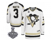 Men's Reebok Pittsburgh Penguins #3 Olli Maatta Authentic White 2014 Stadium Series 2017 Stanley Cup Final NHL Jersey