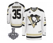 Men's Reebok Pittsburgh Penguins #35 Tom Barrasso Authentic White 2014 Stadium Series 2017 Stanley Cup Final NHL Jersey