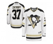 Men's Reebok Pittsburgh Penguins #37 Jeff Zatkoff Premier White 2014 Stadium Series NHL Jersey