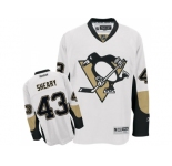 Men's Reebok Pittsburgh Penguins #43 Conor Sheary Premier White Away NHL Jersey