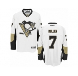 Men's Reebok Pittsburgh Penguins #7 Joe Mullen Authentic White Away NHL Jersey