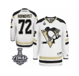 Men's Reebok Pittsburgh Penguins #72 Patric Hornqvist Authentic White 2014 Stadium Series 2017 Stanley Cup Final NHL Jersey