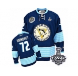 Men's Reebok Pittsburgh Penguins #72 Patric Hornqvist Premier Navy Blue Third Vintage 2017 Stanley Cup Final NHL Jersey