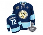 Men's Reebok Pittsburgh Penguins #72 Patric Hornqvist Premier Navy Blue Third Vintage 2017 Stanley Cup Final NHL Jersey