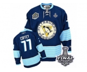 Men's Reebok Pittsburgh Penguins #77 Paul Coffey Premier Navy Blue Third Vintage 2017 Stanley Cup Final NHL Jersey