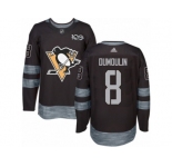 Men's Reebok Pittsburgh Penguins #8 Brian Dumoulin Authentic Black 1917-2017 100th Anniversary NHL Jersey