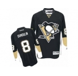 Men's Reebok Pittsburgh Penguins #8 Brian Dumoulin Authentic Black Home NHL Jersey