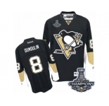 Men's Reebok Pittsburgh Penguins #8 Brian Dumoulin Premier Black Home 2017 Stanley Cup Champions NHL Jersey
