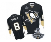Men's Reebok Pittsburgh Penguins #8 Brian Dumoulin Premier Black Home 2017 Stanley Cup Champions NHL Jersey