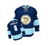 Men's Reebok Pittsburgh Penguins #8 Brian Dumoulin Premier Navy Blue Third Vintage NHL Jersey