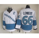 NHL Pittsburgh Penguins #66 Mario Lemieux Throwback white jerseys