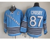 NHL Pittsburgh Penguins #87 Sidney Crosby Throwback blue jerseys