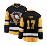 Pittsburgh Penguins #17 Bryan Rust Fanatics Branded Black Home Breakaway NHL Jersey