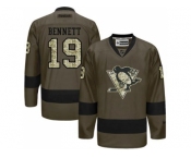 Pittsburgh Penguins #19 Beau Bennett Green Salute to Service Stitched NHL Jersey