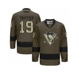 Pittsburgh Penguins #19 Bryan Trottier Green Salute to Service Stitched NHL Jersey
