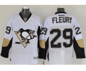 Pittsburgh Penguins #29 Andre Fleury White Stitched NHL Jersey