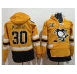 Pittsburgh Penguins #30 Matt Murray Gold Sawyer Hooded Sweatshirt 2017 Stadium Series Stitched NHL Jersey