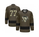 Pittsburgh Penguins #77 Paul Coffey Green Salute to Service Stitched NHL Jersey