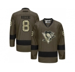 Pittsburgh Penguins #8 Mark Recchi Green Salute to Service Stitched NHL Jersey