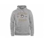 Pittsburgh Penguins Ash Heritage Pullover Hoodie