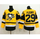 nhl jerseys pittsburgh penguins #29 fleury m&n yellow