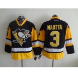 nhl jerseys pittsburgh penguins #3 maatta black-yellow[maatta]