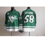 nhl jerseys pittsburgh penguins #58 letang green