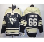 nhl jerseys pittsburgh penguins #66 lemieux black-cream[pullover hooded sweatshirt][patch C]