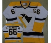 nhl jerseys pittsburgh penguins #66 lemieux white-yellow[patch C]
