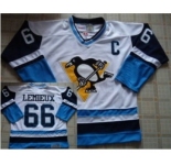 nhl jerseys pittsburgh penguins #66 lemieux white[2013 new patch C]