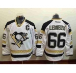 nhl jerseys pittsburgh penguins #66 lemieux white[patch C][2015 Stadium Series]