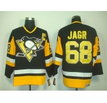 nhl jerseys pittsburgh penguins #68 jagr black[2011 new]