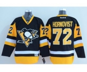 nhl jerseys pittsburgh penguins #72 hornovist black-yellow