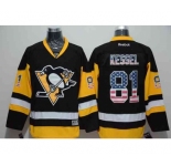 nhl jerseys pittsburgh penguins #81 kessel black[national flag version][kessel]