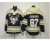nhl jerseys pittsburgh penguins #87 crosby black-cream[pullover hooded sweatshirt patch c]