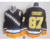 nhl jerseys pittsburgh penguins #87 crosby black-yellow[new]