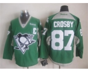 nhl jerseys pittsburgh penguins #87 sidney crosby training green